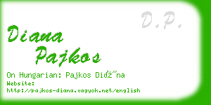 diana pajkos business card